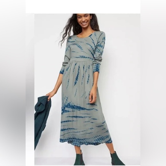 Anthropologie Dolan Eliska Tie Dye Midi Flowy Dress , size Small - Picture 9 of 9